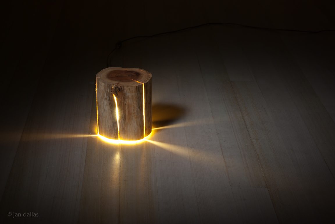 Cracked Log Lamps by Duncan Meerding