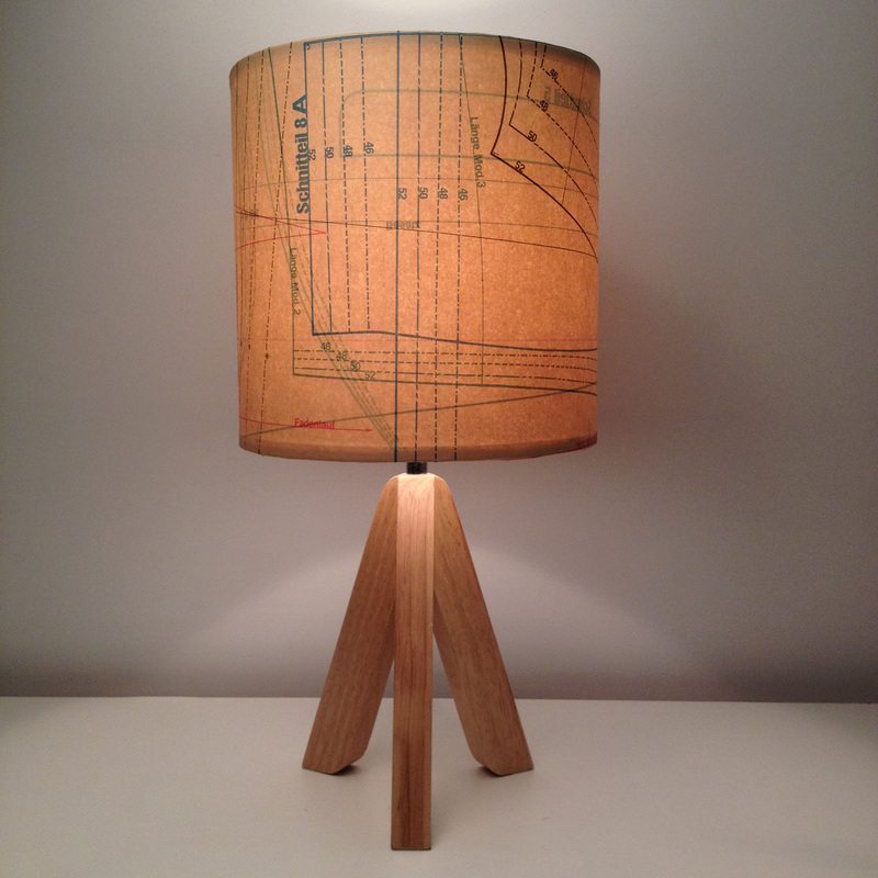 how to upcycle an old lampshade using vintage music sheets, maps and books