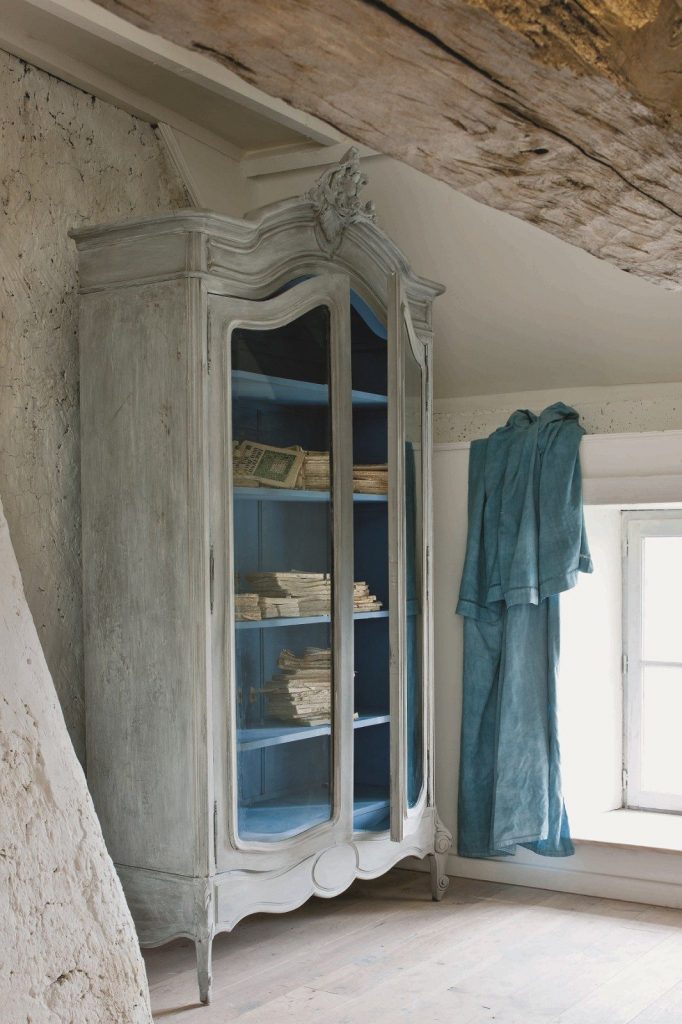 french country style wardrobe painted with chalk paint by annie sloan