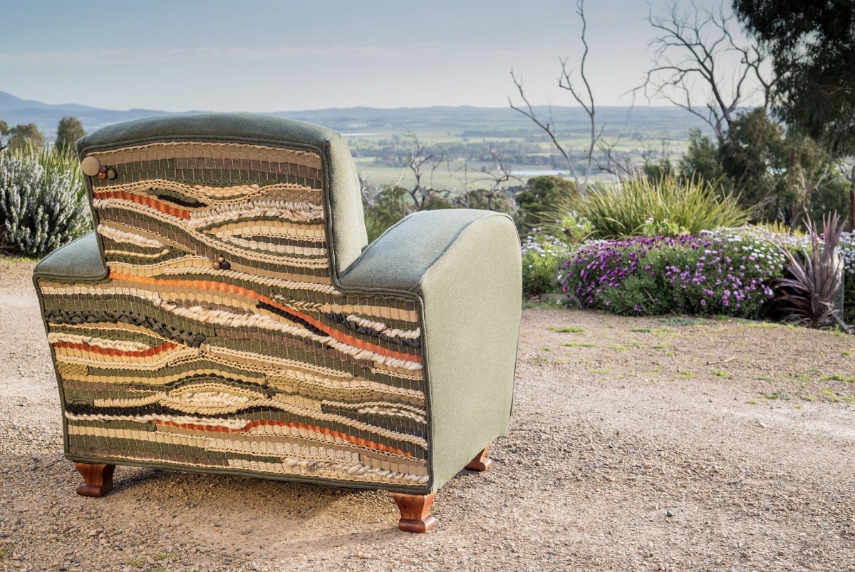 upcycled fabric chair by Antiquate Penelope