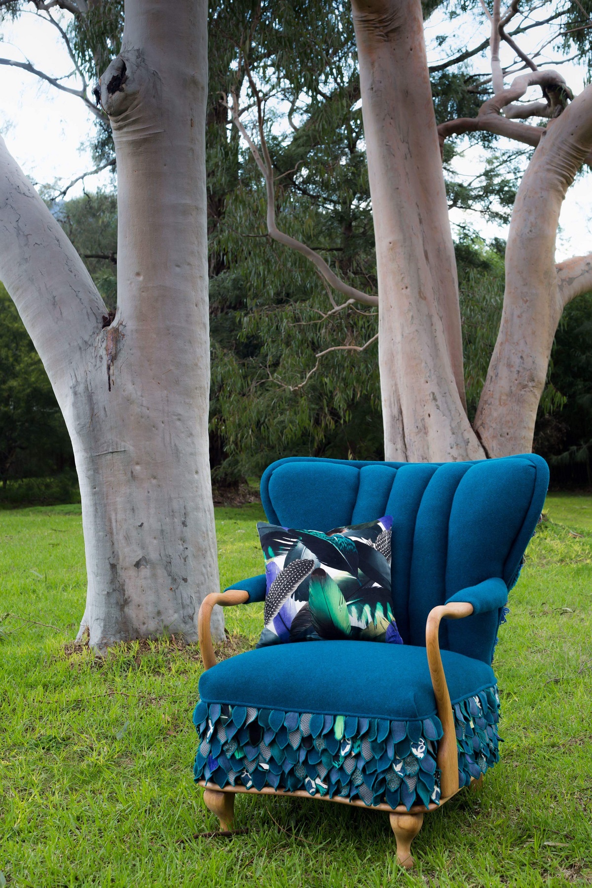 upcycled fabric chair by Antiquate Penelope